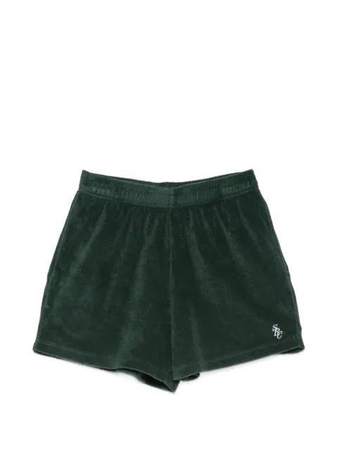 SRC logo-embroidered terrycloth shorts by SPORTY&RICH
