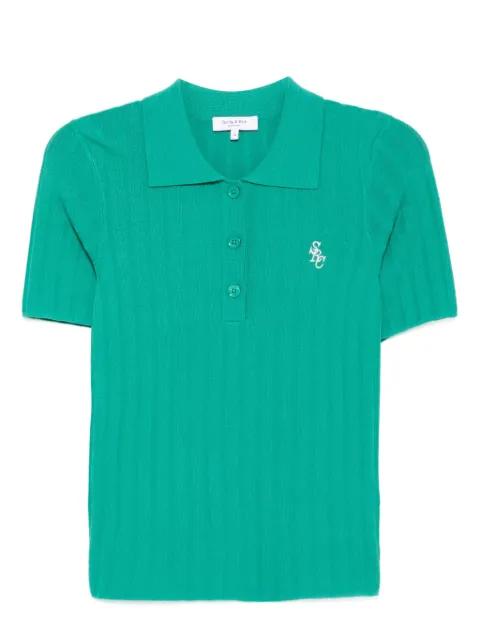SRC ribbed polo top by SPORTY&RICH