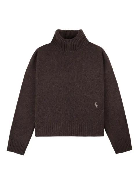 SRC roll neck logo-embroidered sweater by SPORTY&RICH