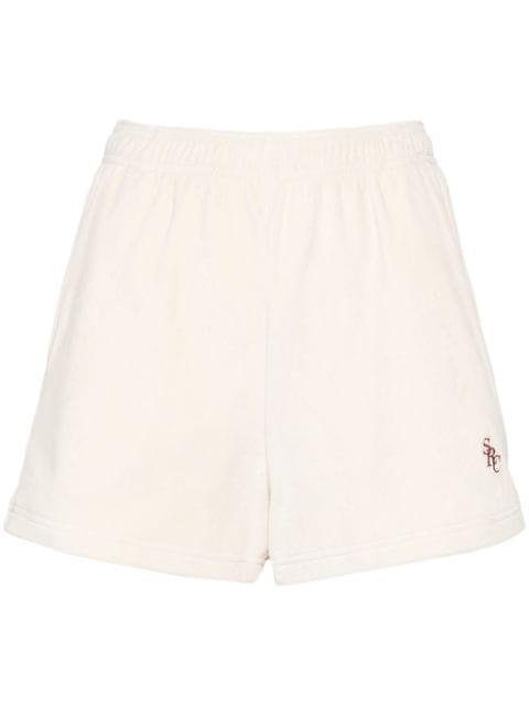 SRC velour mini shorts by SPORTY&RICH