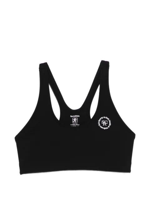 SRHWC logo cropped sports bra by SPORTY&RICH