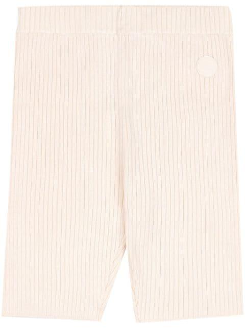 SRHWC ribbed-knit shorts by SPORTY&RICH