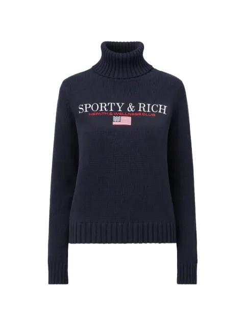 S&R Nautical knitted turtle-neck sweater by SPORTY&RICH