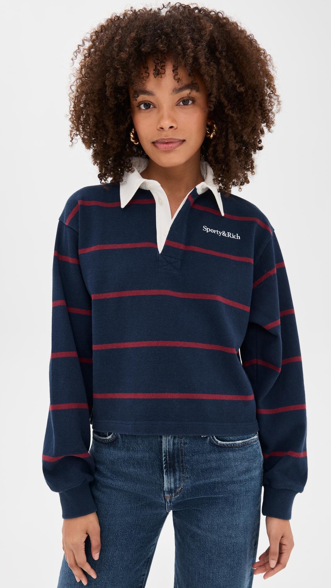 Serif Logo Rugby Polo by SPORTY&RICH