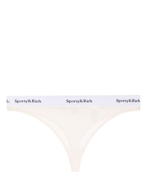 Serif Logo branded-waistband thong by SPORTY&RICH