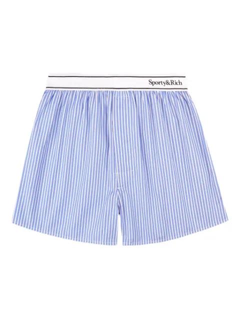 Serif logo striped boxer shorts by SPORTY&RICH