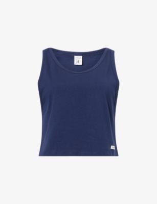 Signature Logo Cotton-Jersey Lounge Tank Top by SPORTY&RICH