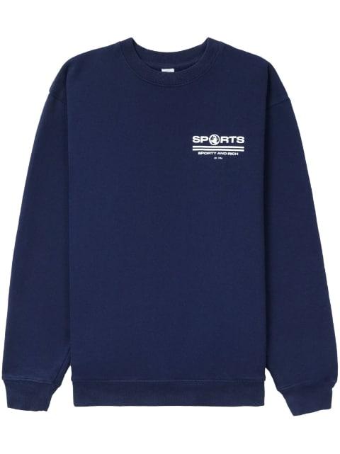 Sports logo-print sweatshirt by SPORTY&RICH