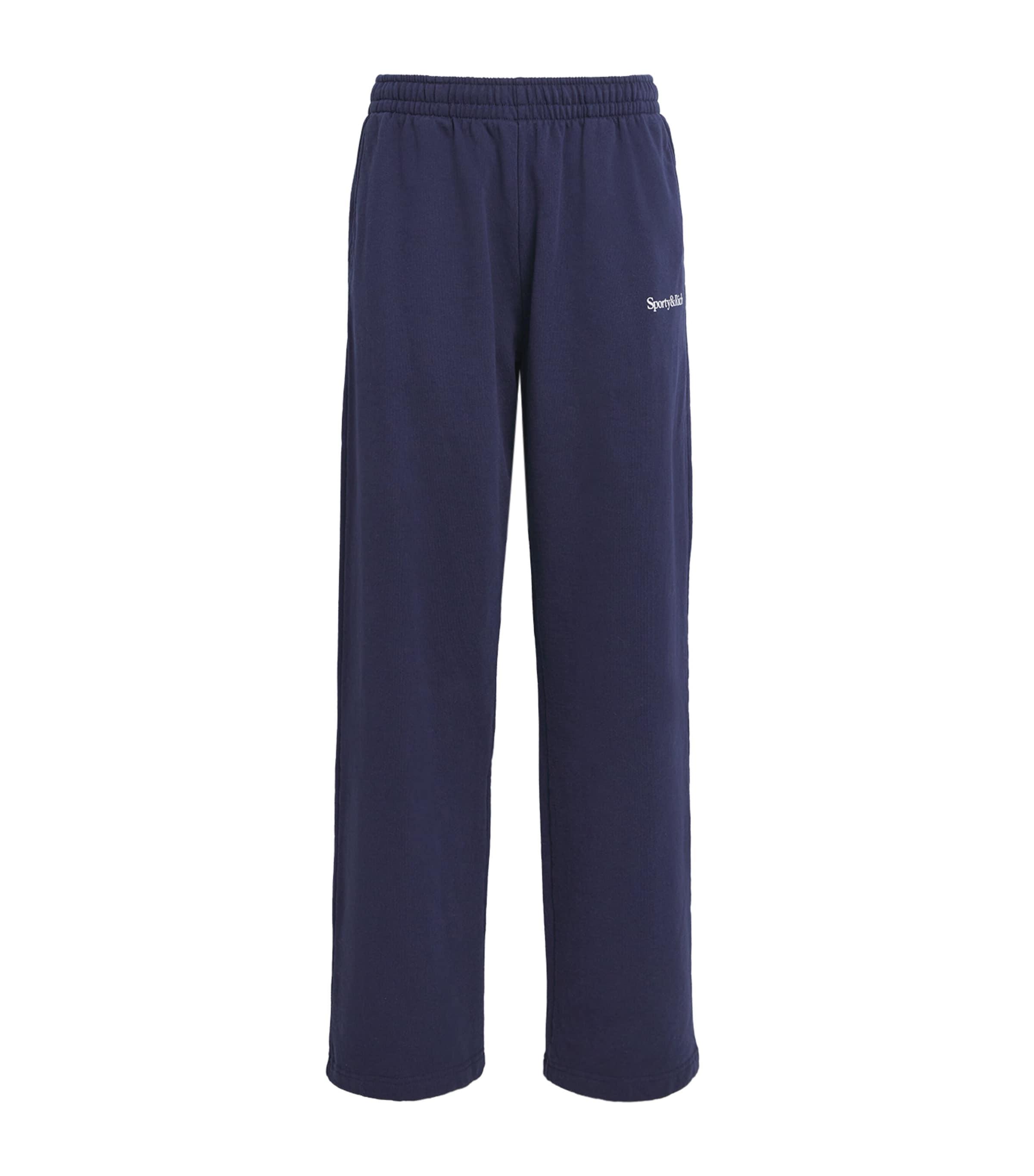 Sporty & Rich Cotton Signature Embroidered Sweatpants by SPORTY&RICH