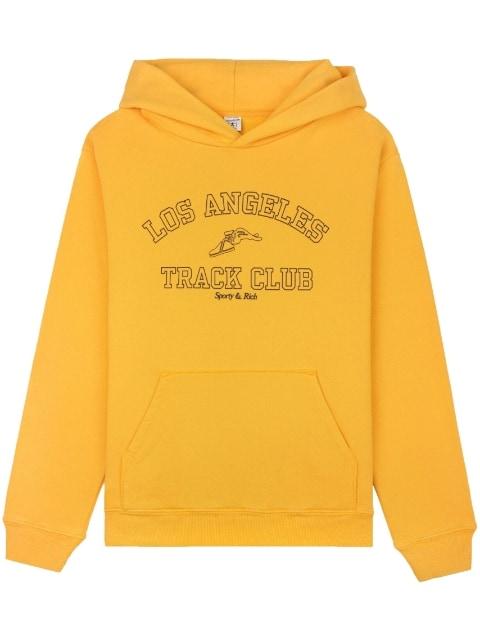Track Club logo-print hoodie by SPORTY&RICH