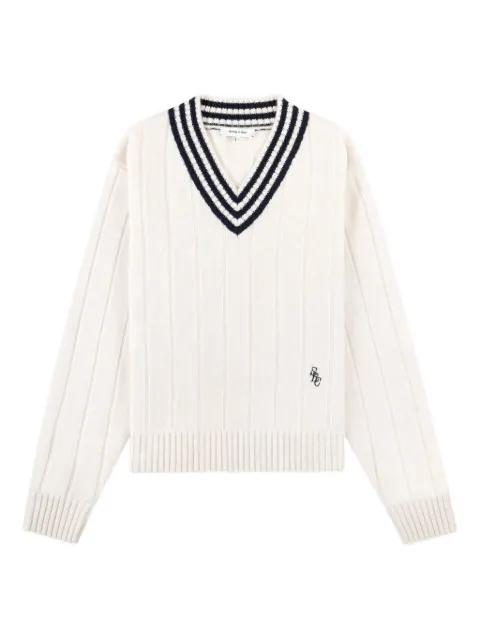V-neck striped jumper by SPORTY&RICH
