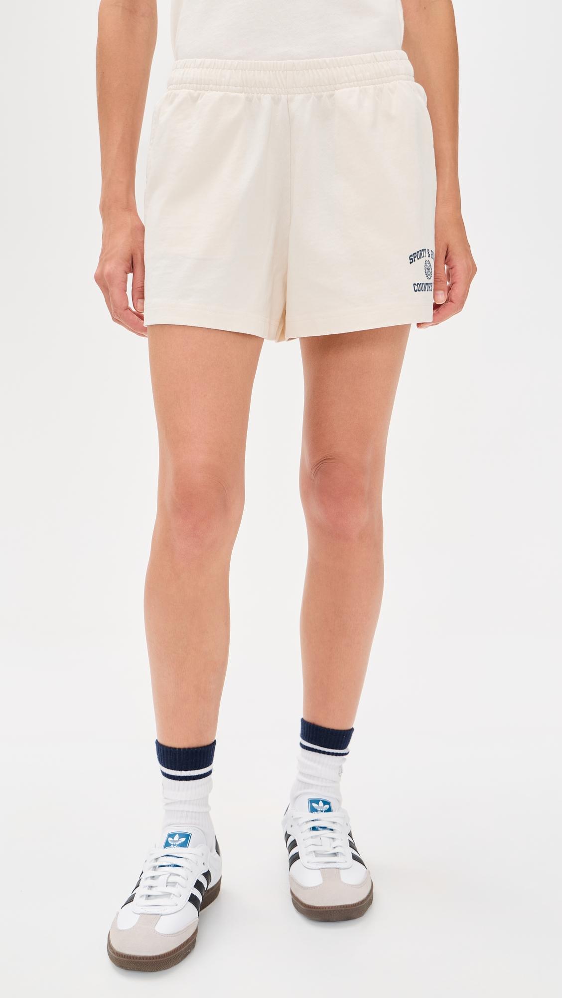 Varsity Crest Disco Shorts by SPORTY&RICH