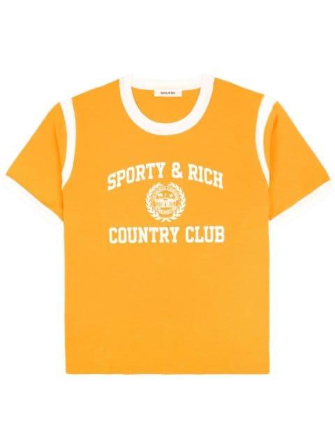 Varsity Crest Sports cotton T-shirt by SPORTY&RICH