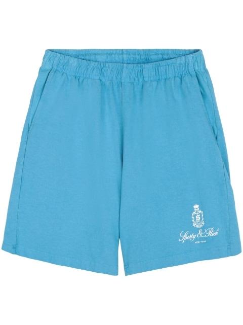 Vendome logo-print cotton shorts by SPORTY&RICH