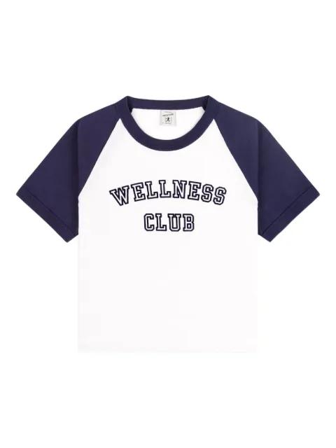 Wellness Club baseball-sleeve top by SPORTY&RICH
