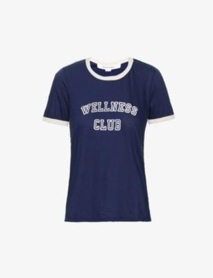 Wellness Club logo-print cotton-jersey T-shirt by SPORTY&RICH