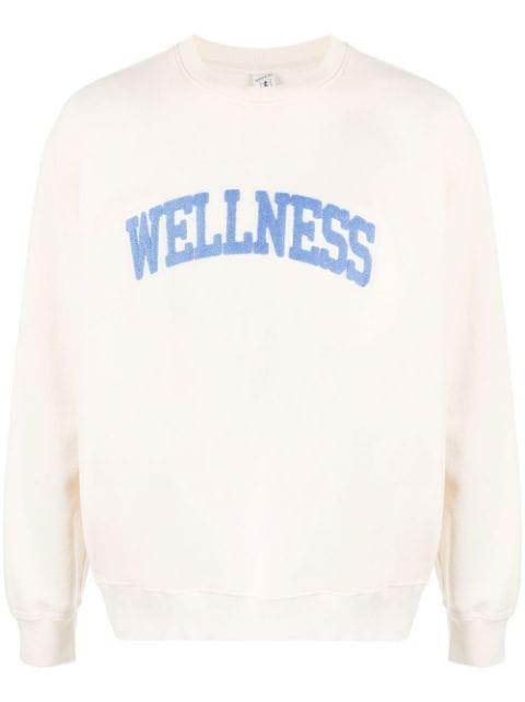 Wellness-appliquÃ© cotton sweatshirt by SPORTY&RICH