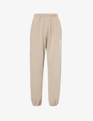 Wellness tapered-leg cotton-jersey jogging bottoms by SPORTY&RICH