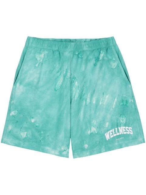 Wellness tie-dye shorts by SPORTY&RICH