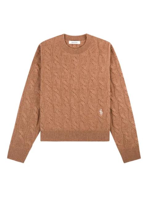 cable-knit logo sweater by SPORTY&RICH