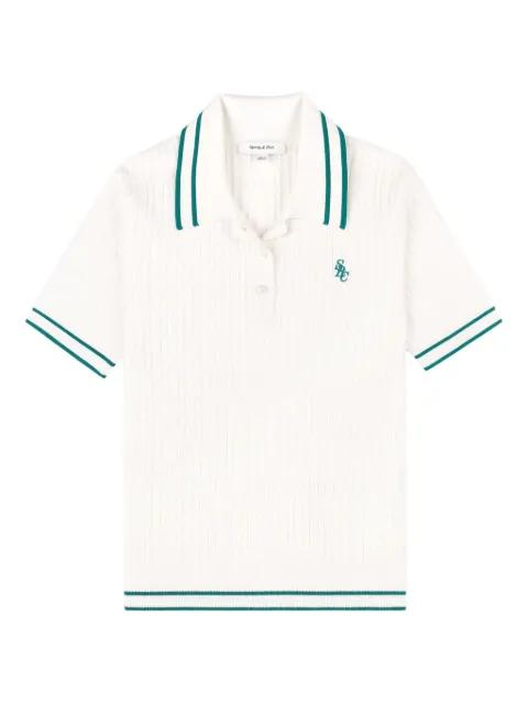 cable-knit polo shirt by SPORTY&RICH