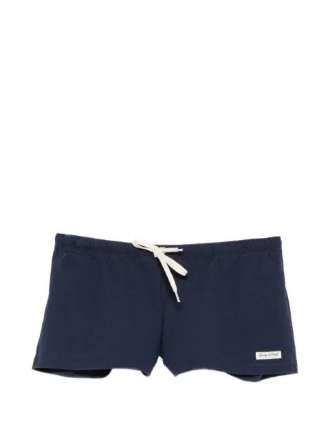 drawstring logo-patch shorts by SPORTY&RICH