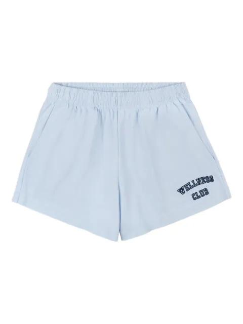 elastic-waistband embroidered shorts by SPORTY&RICH
