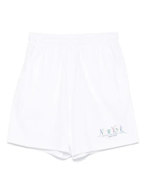 elastic-waistband logo shorts by SPORTY&RICH
