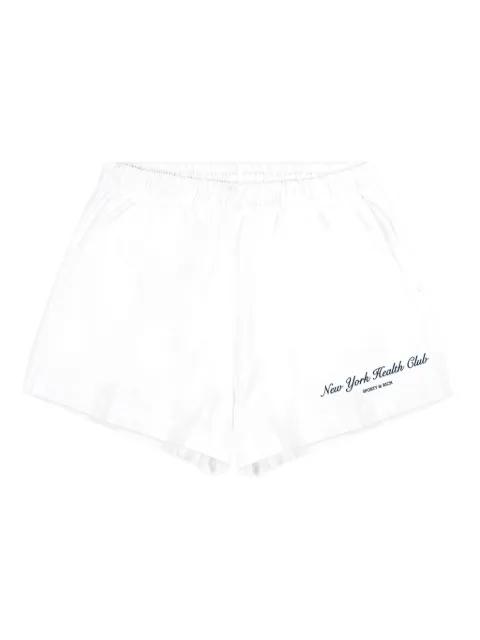 elastic-waistband logo shorts by SPORTY&RICH