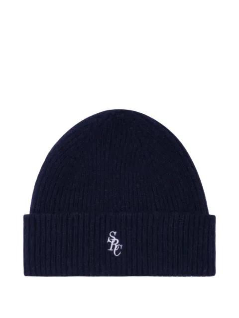 embroidered-logo beanie hat by SPORTY&RICH