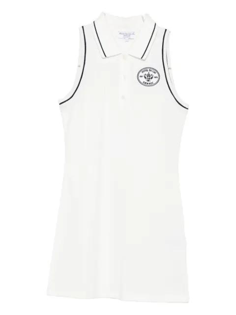 embroidered-logo polo mini dress by SPORTY&RICH