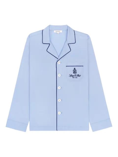 embroidered-pocket long-sleeve shirt by SPORTY&RICH
