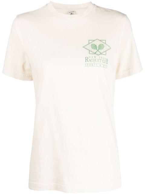 graphic-print cotton T-shirt by SPORTY&RICH