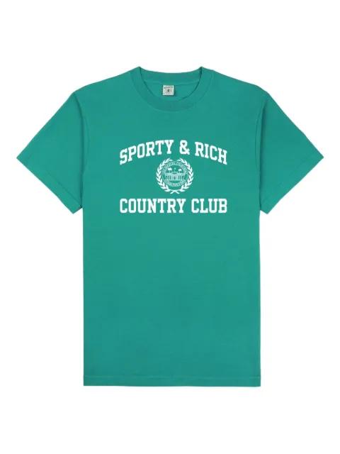 graphic-print cropped T-shirt by SPORTY&RICH