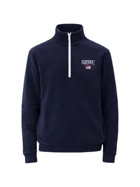 logo-detail quarter-zip sweatshirt by SPORTY&RICH