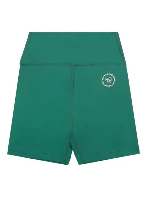 logo-embellished cycling shorts by SPORTY&RICH
