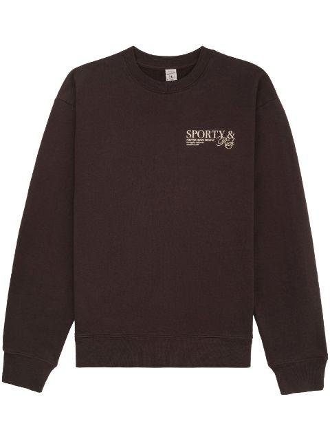 logo-embroidered cotton sweatshirt by SPORTY&RICH