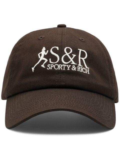 logo-embroidered cotton-twill cap by SPORTY&RICH