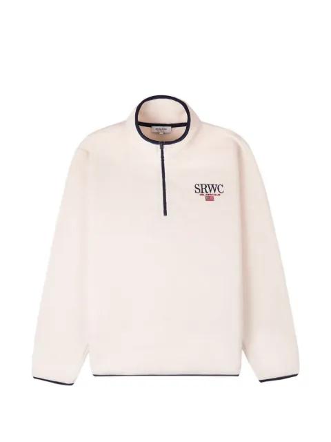 logo-embroidered half-zip sweatshirt by SPORTY&RICH