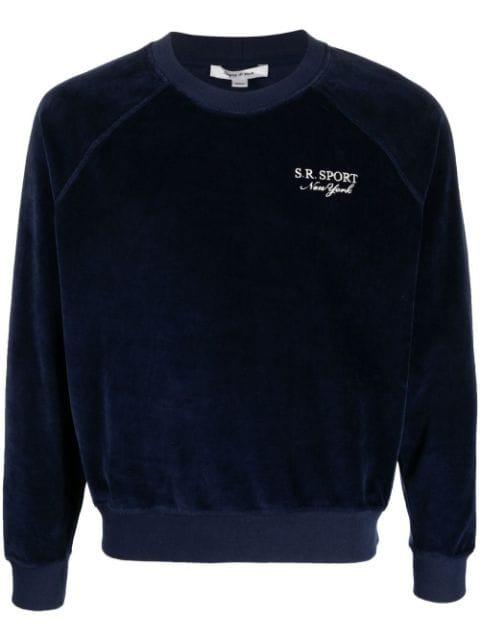 logo-embroidered long-sleeve sweatshirt by SPORTY&RICH