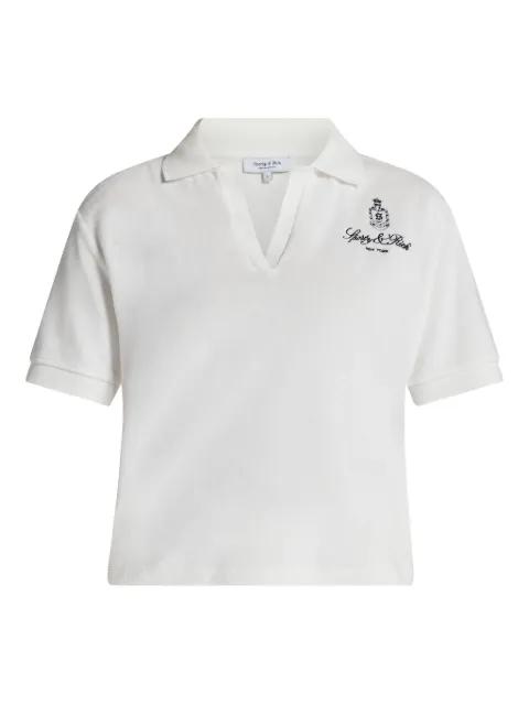 logo-embroidered polo top by SPORTY&RICH