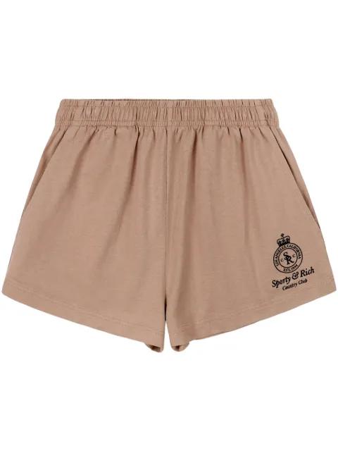logo-embroidered shorts by SPORTY&RICH