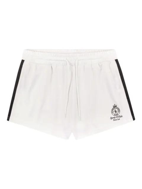 logo-embroidered side-stripe shorts by SPORTY&RICH