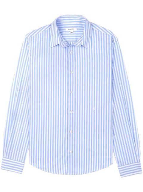 logo-embroidered striped shirt by SPORTY&RICH