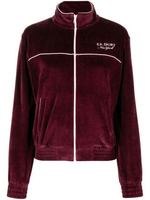 logo-embroidered zipped jacket by SPORTY&RICH