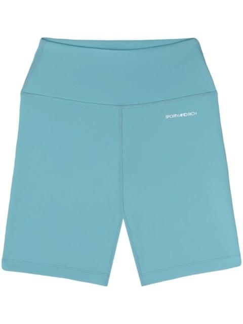 logo-print biker shorts by SPORTY&RICH