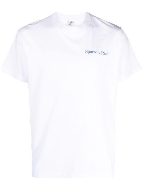 logo-print cotton T-shirt by SPORTY&RICH