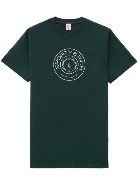 logo-print cotton T-shirt by SPORTY&RICH
