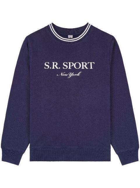 logo-print crew-neck sweatshirt by SPORTY&RICH