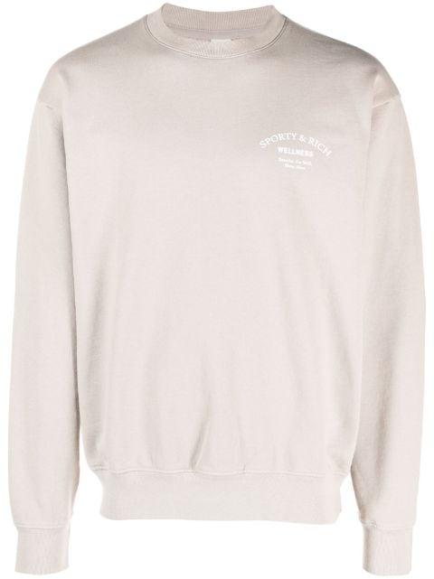 logo-print crew-neck sweatshirt by SPORTY&RICH